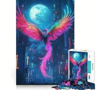 Rompecabezas Phoenix in Neon City de 1000 Piezas para Adolescentes Rompecabezas fácil de armar Ocio Impecable Regalo Ideal para Navidad (38x52cm)