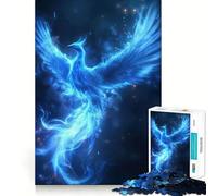 Rompecabezas Phoenix Neon Animal de 1000 Piezas para Adultos Juguete de lógica Estimulante para un Juego Relajante Bordes Transparentes Regalo conmovedor (38x26cm)