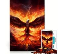 Rompecabezas Phoenix Respawn de 1000 Piezas para Adultos y Adolescentes Recuerda, estimula, Calma, escapa Corte Suave Regalo sincero (38x26cm)