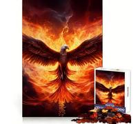 Rompecabezas Phoenix Respawn de 1000 Piezas para Adultos y Adolescentes Recuerda, estimula, Calma, escapa Corte Suave Regalo sincero (38x26cm)