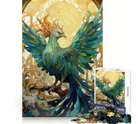Rompecabezas Phoenix Resucitado de 1000 Piezas para Adultos Rompecabezas Mental Suave y Relajante Imagen para armar Artículo de Santa Claus (38x52cm)