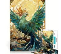 Rompecabezas Phoenix Resucitado de 1000 Piezas para Adultos Rompecabezas Mental Suave y Relajante Imagen para armar Artículo de Santa Claus (38x52cm)