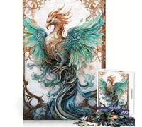 Rompecabezas Phoenix Resurrected de 1000 Piezas para Adolescentes, Juguete de lógica Fuerte, Escape Tranquilo, Borde Transparente, Regalo de cumpleaños (38x26cm)