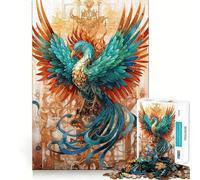 Rompecabezas Phoenix Resurrected de 1000 Piezas para Adolescentes Mejora la Memoria Ocio en casa Imagen para armar Un Regalo Encantador (38x52cm)