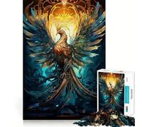 Rompecabezas Phoenix Resurrected de 1000 Piezas para Adultos Juguete de lógica Estimulante para un Juego Relajante Bordes Transparentes Regalo conmovedor (50x75cm)