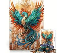 Rompecabezas Phoenix Resurrected de 1000 Piezas para Adultos, Juguete para ejercitar la Mente, Juego Casual y Relajante, diseño de ensamblaje, Pieza de colección de Arte (38x26cm)