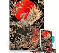 Rompecabezas Phoenix Rising de 1000 Piezas para Adolescentes, Juguete de lógica Fuerte, Escape Tranquilo, Borde Transparente, Regalo de cumpleaños (50x75cm)