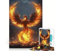 Rompecabezas Phoenix Rising de 1000 Piezas para Adultos, Juguete de lógica y Entretenimiento, Bordes Lisos, Regalo de Temporada (38x26cm)
