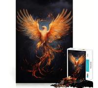 Rompecabezas Phoenix Rising de 1000 Piezas para Adultos Que mejoran la Memoria y alivian la ansiedad Decoración de Pared con Bordes Afilados (38x52cm)