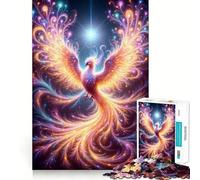 Rompecabezas Phoenix Rising de 1000 Piezas para Adultos Que mejoran la Memoria y alivian la ansiedad Decoración de Pared con Bordes Afilados (38x26cm)