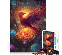 Rompecabezas Phoenix Rising from Cosmic Nest de 1000 Piezas para Adultos Juguete Inteligente para armar Juntos Diversión con Corte preciso Exhibición artística (50x75cm)