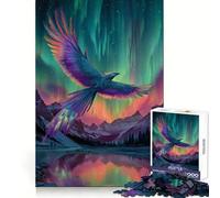 Rompecabezas Phoenix Soars Under Aurora Borealis de 1000 Piezas para Adolescentes Rompecabezas fácil de armar Ocio Impecable Regalo Ideal para Navidad (50x75cm)