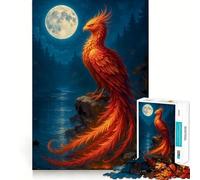 Rompecabezas Phoenix Under The Moonlight de 1000 Piezas para Adolescentes Juego de Rompecabezas para desarrollar la Mente y calmar la Mente (50x75cm)