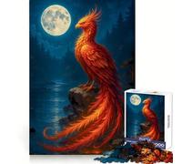 Rompecabezas Phoenix Under The Moonlight de 1000 Piezas para Adolescentes Juego de Rompecabezas para desarrollar la Mente y calmar la Mente (50x75cm)