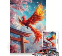 Rompecabezas Phoenix's Torii Gate para Adolescentes, 1000 Piezas, Rompecabezas Mental, Juego Casual y Relajante, Regalo conmovedor (38x26cm)