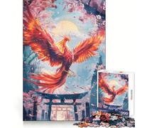 Rompecabezas Phoenixs Torii Pathway de 1000 Piezas para Adolescentes, Juguete de lógica con Forma de Tren, antiestrés, Corte Suave, Regalo Memorable (38x52cm)