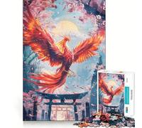 Rompecabezas Phoenixs Torii Pathway de 1000 Piezas para Adolescentes, Juguete de lógica con Forma de Tren, antiestrés, Corte Suave, Regalo Memorable (38x52cm)
