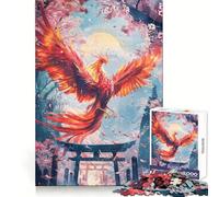 Rompecabezas Phoenixs Torii Pathway de 1000 Piezas para Adultos, Juguete para ejercitar la Mente, diseño Casual y Relajante, Pieza de colección de Arte para armar (50x75cm)