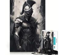 Rompecabezas Piensa en el Soldado Espartano de 1000 Piezas para Adultos Juguete para desarrollar la Habilidad y la Calma Corte preciso Regalo conmovedor 50x75cm