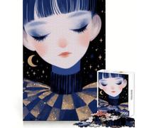 Rompecabezas Pierrot bajo un Cielo Estrellado de 1000 Piezas para Adolescentes Mejora la Memoria, se relaja, Borde preciso, Regalo Creativo (50x75cm)