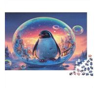 Rompecabezas Pingüinos Lindos 1000 Piezas Puzzle para Adultos Y Niños - Juego Didáctico,Divertida Actividad para Toda La Familia 70x50cm/1000pcs