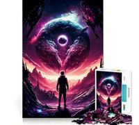 Rompecabezas Pink Portal de 1000 Piezas para Adultos Juguete para el hogar Disfrute de un Corte Fino Regalo Ideal para Pedir un Deseo a Santa Claus (38x52cm)