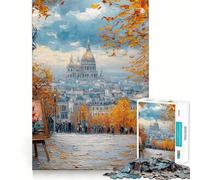 Rompecabezas Pintando en Agosto de 1000 Piezas Juguete para desarrollar la Mente y Relajarse Piezas de colección de Arte con Corte de precisión (38x26cm)