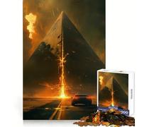 Rompecabezas Pirámide Apocalipsis 1000 Piezas para Adolescentes Juguete Cognitivo Pasatiempo Relajante Borde Premium Lista de Deseos de Santa Claus (50x75cm)