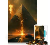 Rompecabezas Pirámide Apocalipsis 1000 Piezas para Adolescentes Recordar Impulsar Tiempo Sereno Corte Suave Regalo Elegante (38x52cm)