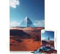 Rompecabezas Pirámide de Platino del Desierto, 1000 Piezas, para Adultos, Juguete de lógica, Tiempo Libre, Bordes Lisos, Regalo de Temporada (50x75cm)