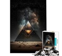 Rompecabezas Pirámide Espacial de 1000 Piezas Juegos relajantes Juguetes adictivos para Cultivar la Paciencia Excelentes Regalos y Juguetes para cumpleaños (Tamaño 38x52cm)