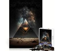 Rompecabezas Pirámide Espacial de 1000 Piezas para Adolescentes Mejora la Memoria y el vínculo Familiar Bordes precisos Regalo Original (38x26cm)