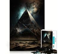 Rompecabezas Pirámide Espacial para Adolescentes, 1000 Piezas, Lógica Clara, Juguete, Lento, Disfruta, Corte, Sorpresa de Cumpleaños (50x75cm)