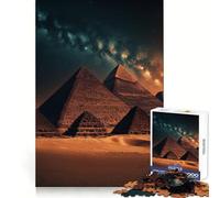 Rompecabezas Pirámides al Atardecer de Giza para Adolescentes, 1000 Piezas, Juguete de Lógica Fuerte, Limpio, Claro y Sencillo, Regalo Elegante (50x75cm)