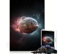 Rompecabezas Piranha in Space de 1000 Piezas para Adultos Rompecabezas Mental Suave y Relajante Imagen para armar Artículo de Santa Claus (50x75cm)