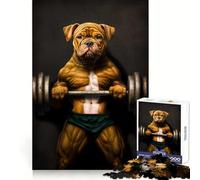 Rompecabezas Pitbull Bar Power de 1000 Piezas para Adolescentes Juguete de lógica Fuerte para Relajarse mentalmente Bordes definidos Regalo Elegante (38x52cm)