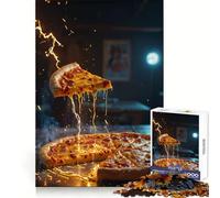 Rompecabezas Pizza with A Zap de 1000 Piezas para Adolescentes Mejora la Memoria Estilo Casual y Relajado Bordes precisos Regalo Elegante (50x75cm)