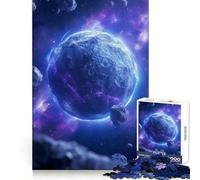 Rompecabezas Planeta Azul Espacio Cosmos para Adultos 1000 Piezas Ejercicio Inteligente Placer Relajante Bordes Precisos Sorpresa de Navidad (38X26CM)