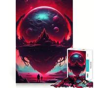 Rompecabezas Planeta Desconocido para Adolescentes,1000 Piezas,Juego de Memoria Mental,Cierre Seguro,Sin Piezas Sueltas,Ideal para Viajes,Juego para Estimular la Mente,Regalo (38x52cm)