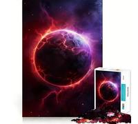 Rompecabezas Planeta Rayo Rojo para Adultos 1000 Rompecabezas Fortalecen la Memoria Alivian la Ansiedad Bordes Lisos Sorpresa Cálida (50x75cm)
