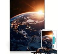 Rompecabezas Planeta Tierra de 1000 Piezas para Adolescentes Juguete Interactivo para armar Divertido Diseño de Corte preciso Coleccionable (38x52cm)