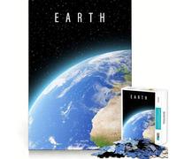 Rompecabezas Planeta Tierra de 1000 Piezas para Adultos Ideal para estimular la Memoria, Relajarse y Jugar con Rompecabezas Corte Suave Regalo de cumpleaños (50x75cm)