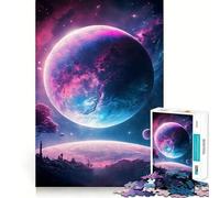 Rompecabezas Planeta Tierra de 1000 Piezas para Adultos Juguete Inteligente y Divertido Bordes Lisos Decoración de Pared (50x75cm)
