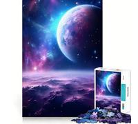 Rompecabezas Planeta Tierra de 1000 Piezas para Adultos Mejora la Memoria y Alivia la ansiedad Bordes precisos Sorpresa navideña (50x75cm)