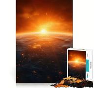 Rompecabezas Planeta Tierra Desde el Espacio de 1000 Piezas para Adolescentes Juguete Intelectual para la relajación Mental Corte de Calidad Regalo Ideal para Las Fiestas (50x75cm)