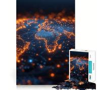Rompecabezas Planeta Tierra Desde el Espacio de 1000 Piezas para Adolescentes Refuerza la Memoria Divertido y Tranquilo Borde de Calidad Regalo Ideal (50x75cm)