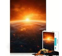 Rompecabezas Planeta Tierra Desde el Espacio de 1000 Piezas para Adultos y Adolescentes Juguete Intelectual para el hogar Disfrute de un Corte de Calidad Regalo clásico (38x26cm)