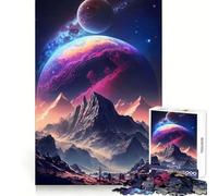 Rompecabezas Planetario País de Las Maravillas de 1000 Piezas para Adolescentes Desarrolla la Capacidad analítica Escapada Tranquila Encaja a la perfección Regalo Ideal para Las Fiestas (38x26cm)