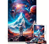 Rompecabezas Planetary Mountain de 1000 Piezas para Adolescentes Juguete Que desafía la Mente Pasatiempo Tranquilo Corte preciso Regalo de Temporada (38x52cm)