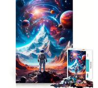 Rompecabezas Planetary Mountain de 1000 Piezas para Adolescentes Juguete Que desafía la Mente Pasatiempo Tranquilo Corte preciso Regalo de Temporada (38x52cm)